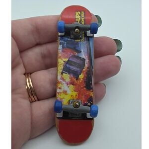 Tech Deck Fingerboard 96mm Red Hook-Ups Explosion Van Used Condition